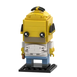 Custom BrickHeadz: Homer J. Simpson