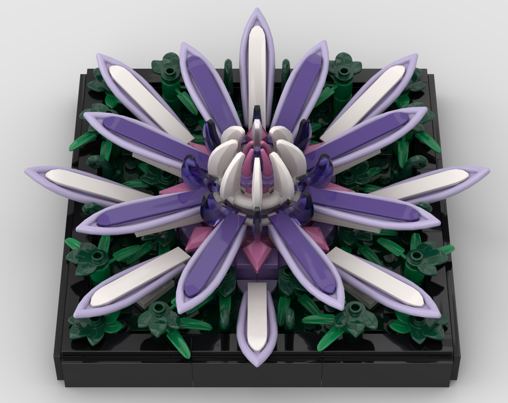 Lego Mandala - Flower - Lavender