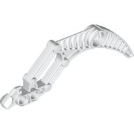 Lego Large Figure Weapon, Claw / Fang, 2 Pin Holes (Visorak Suukorak) / White