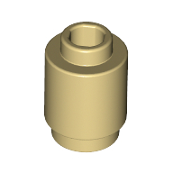 Lego Brick Round 1 x 1 Open Stud / Tan