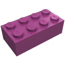 Brick 2 x 4 / Magenta