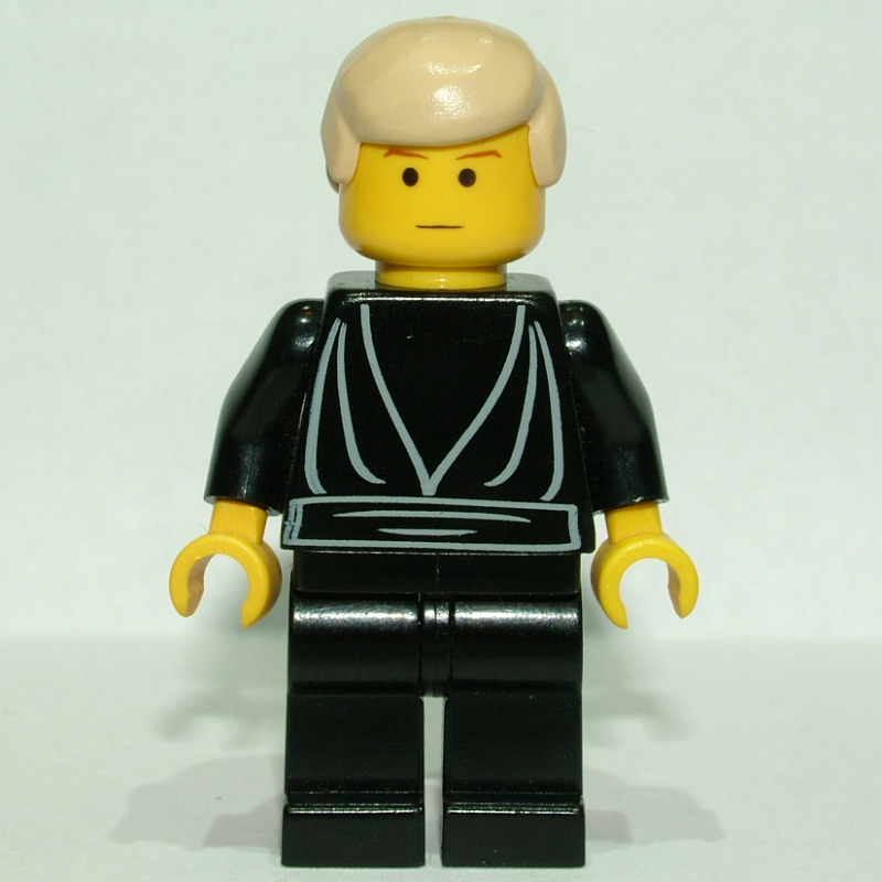 Lego Luke Skywalker, Black Robes, Yellow Skin