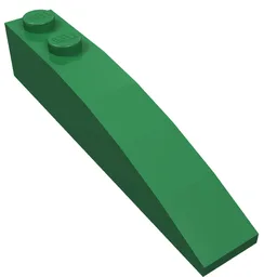 Brick Curved 6 x 1 / Green