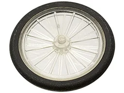 Wheel Bicycle with Black Tire (4720 / 2807) / Trans-Clear