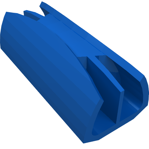 Lego Grille 1 x 4 [Two Pins] / Blue