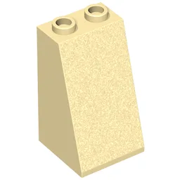 Brick Sloped 75° 2 x 2 x 3 [Hollow Studs] / Tan