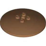 Dish 6 x 6 Inverted (Radar) with Solid Studs / Medium Nougat