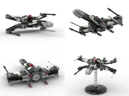 T-65B X-Wing Starfighter (Partisan black, scheme #1)