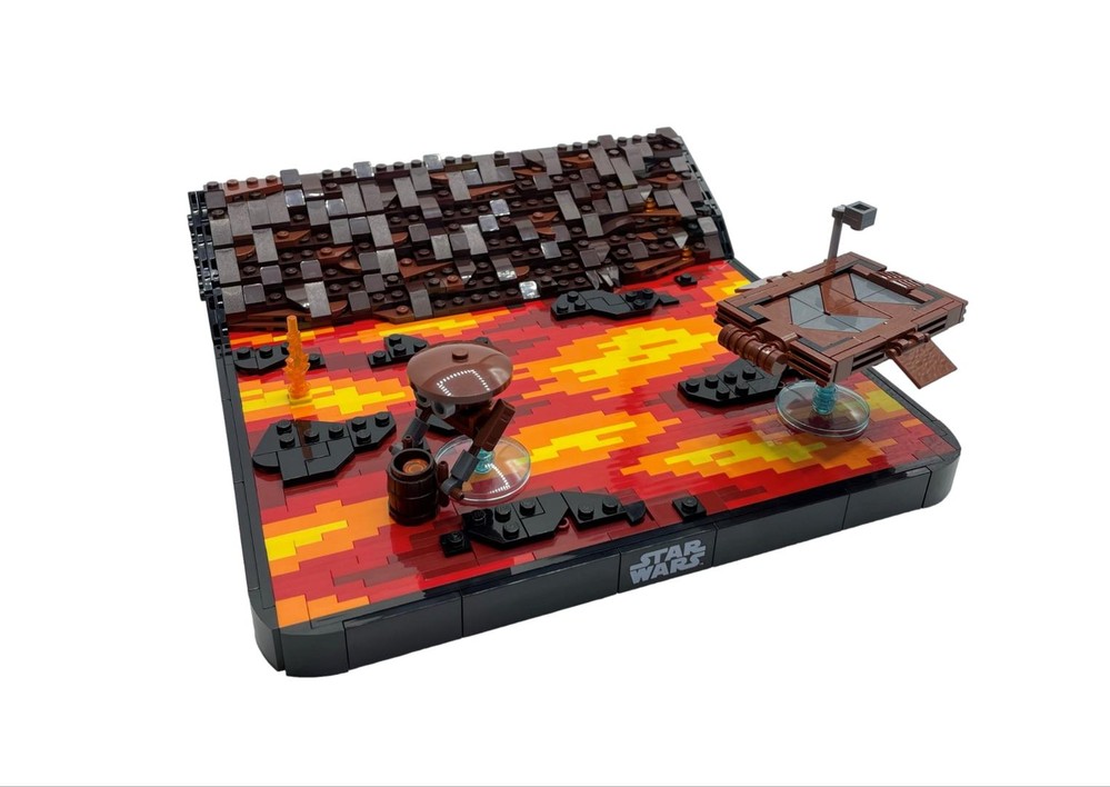 Lego Duel on Mustafar Diorama MOC