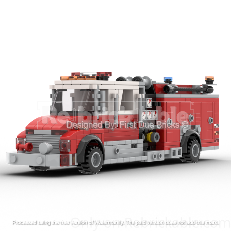 Lego American Commerical Cab Fire Engine