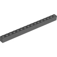 Brick 1 x 16 / Dark Bluish Gray