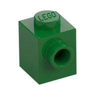 Lego Brick Special 1 x 1 with Stud on 1 Side / Green