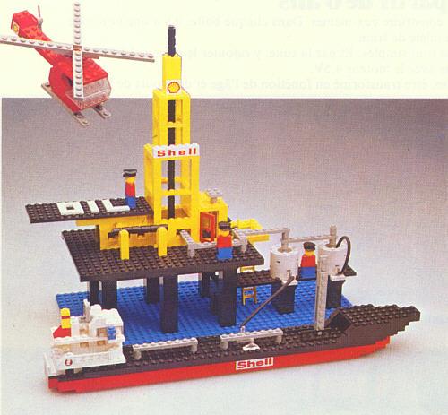 Lego Offshore Rig with Fuel Tanker