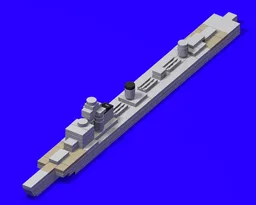 1:450 scale Japanese destroyer Shimakaze