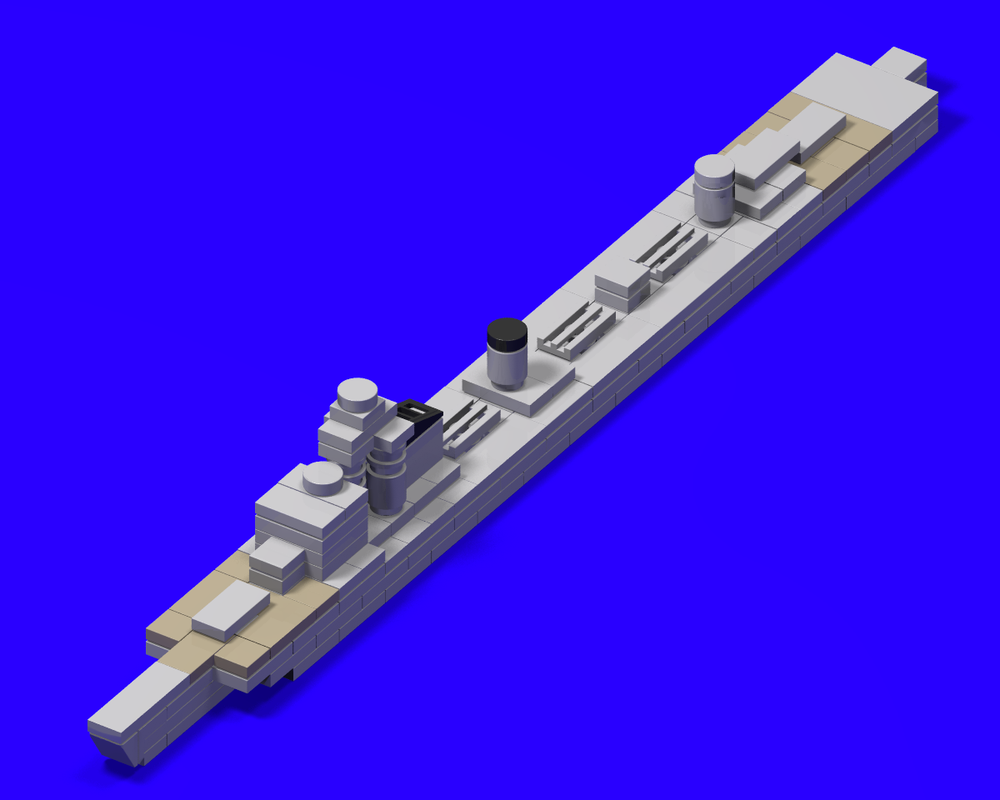 Lego 1:450 scale Japanese destroyer Shimakaze