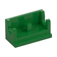 Hinge Brick 1 x 2 Base / Green