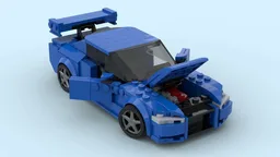 Skyline GT-R (R34 blue version) inspired
