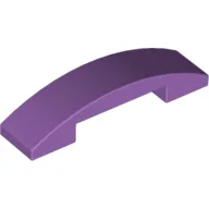 Brick Curved 4 x 1 Double, No Studs / Medium Lavender