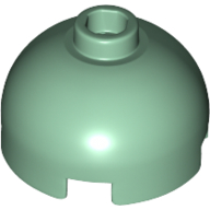 Lego Brick Round 2 x 2 Dome Top, Hollow Stud / Sand Green