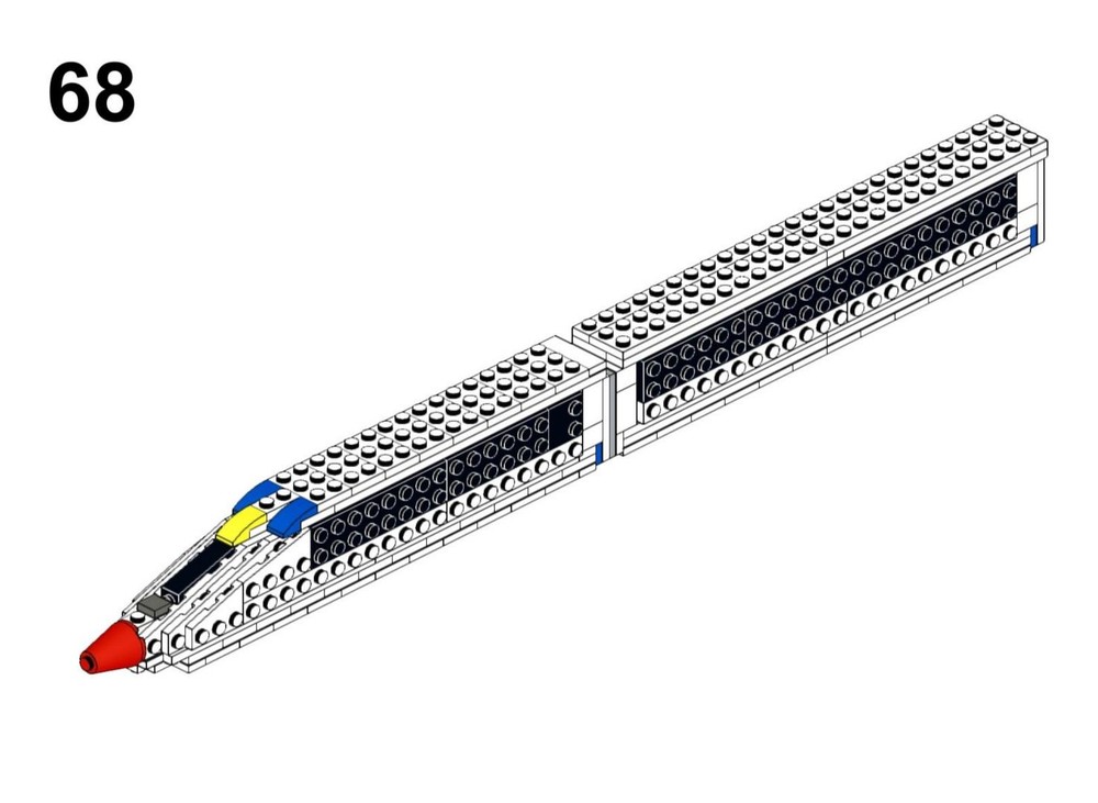 Lego mini high-speed train