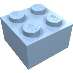 Brick 2 x 2 / Bright Light Blue