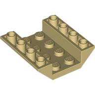 Lego Brick Sloped Inverted 45° 4 x 4 Double with 4 x 2 Recessed / Tan