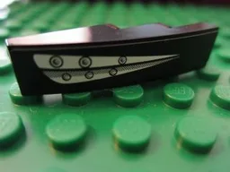 Slope, Curved 4 x 1 with Headlights Pattern Right Side (Sticker) - Sets 8159 / 8160