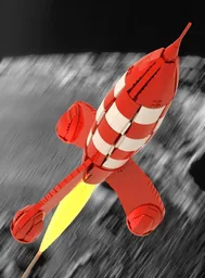 1:110 Scale Tintin's Rocket