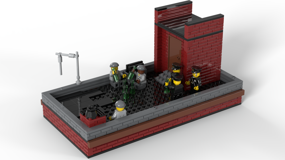 Lego shawshank redemption Rooftop Scene