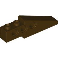 Lego Technic Slope Long 1 x 6 with 3 Pin Holes / Dark Brown