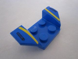 Lego Vehicle, Mudguard 2 x 4 with Flared Wings with Yellow Stripes, 'OXIDE' on Black Pattern (Stickers) - Set 8495