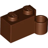 Hinge Brick 1 x 4 [Lower] / Reddish Brown