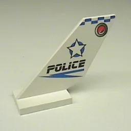 Tail Shuttle with Police Blue Checkered Print / White