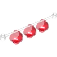 Duplo Three Lanterns on Bar / Trans-Red
