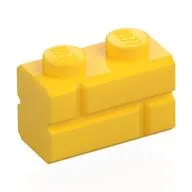 Brick Special 1 x 2 with Masonry Brick Profile / Yellow