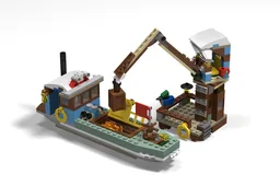 31093 Barge and Harbour Crane