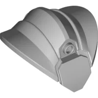 Large Figure Brick 2 x 4 with Heavily Curved Ends, Shoulder Pad Design with Two Studs on the Outside / Light Bluish Gray