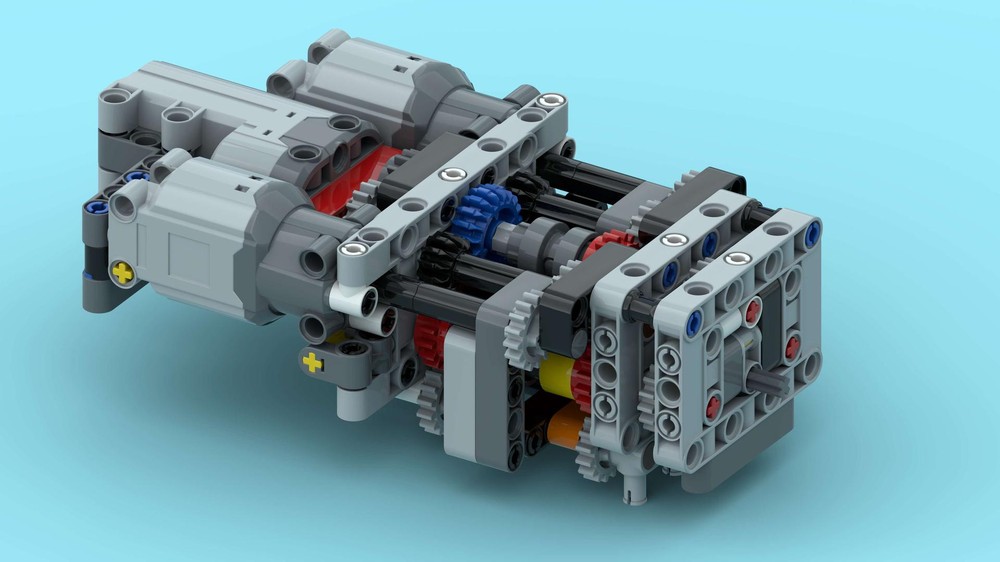 Lego 2 Speed Gearbox RWD + AWD with Shifter