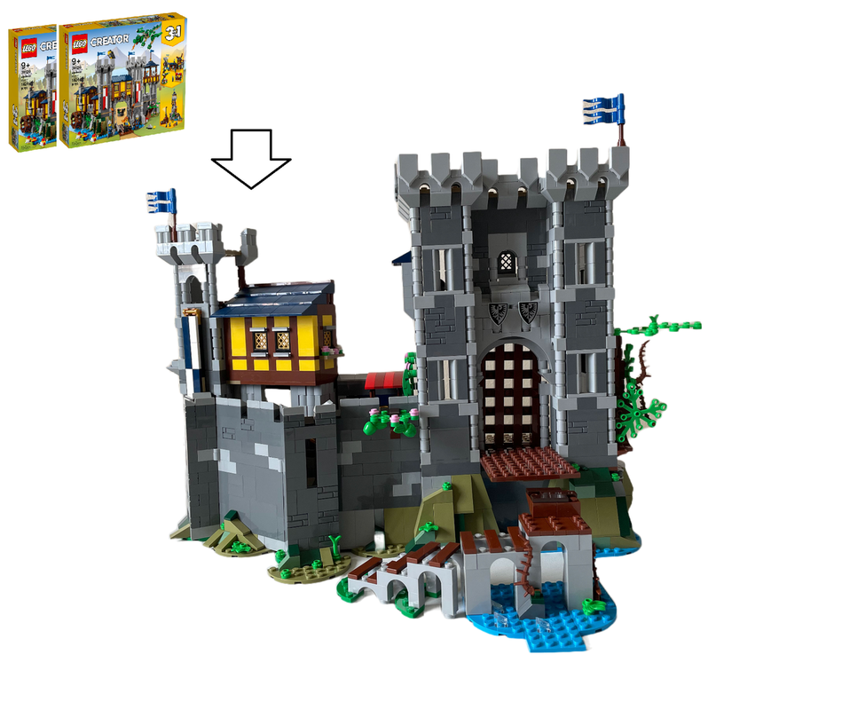 Lego Blue Knight's Castle Fortress (2x31120 Alternate build)