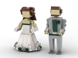 Wedding party Bride and Groom Minilander