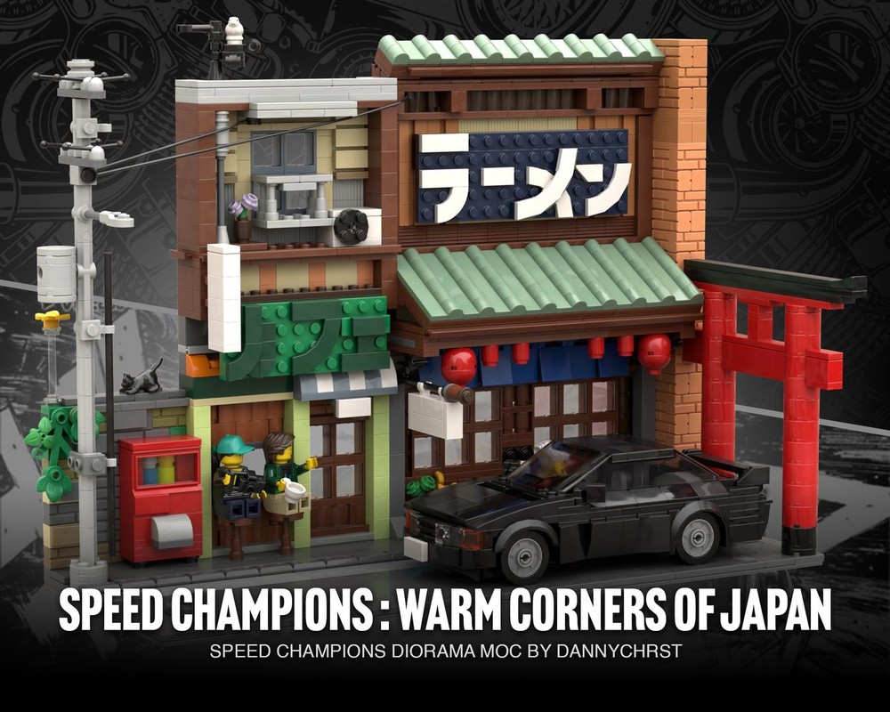 Lego SPEED CHAMPIONS DIORAMA - WARM CORNERS OF JAPAN