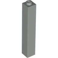 Brick 1 x 1 x 5 with Solid Stud / Light Gray