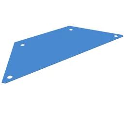 Mars Rover Solar Panel, Rear Panel / Trans-Dark Blue