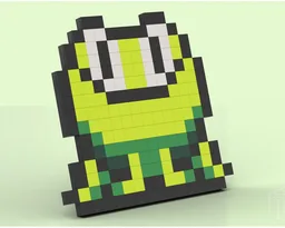 Pixel Art Frog