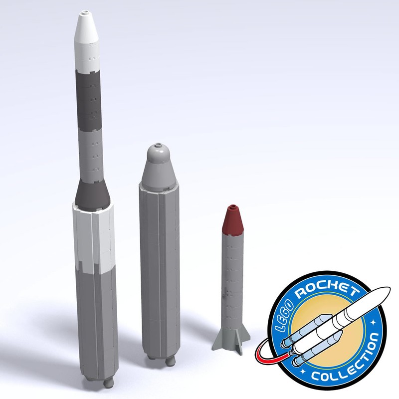 Lego Europa, Blue steak and Cora 1:110 (like Saturn V)