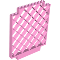 Lego Belville, Wall, Lattice 12 x 1 x 12 Square / Bright Pink
