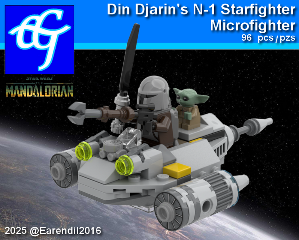 Lego Din Djarin's N-1 Starfighter Microfighter