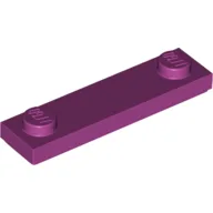Plate Special 1 x 4 with 2 Studs with Groove [New Underside] / Magenta