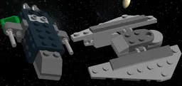 8014 TIE Striker and Transport Ship