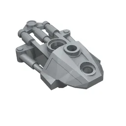 Large Figure Limb Cover (Toa Inika) / Pearl Light Gray